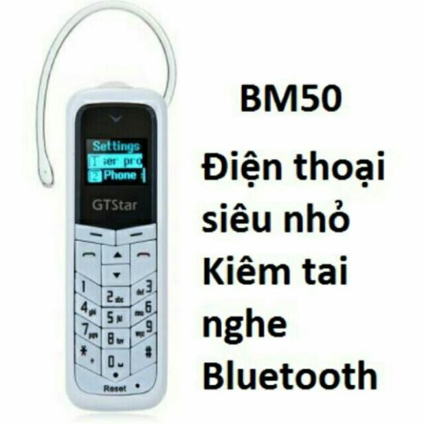 10 Điện thoại di động siêu nhỏ BM50 kiêm tai nghe bluetooth