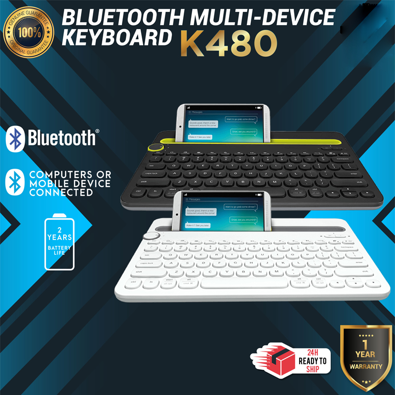 Bàn Phím Không Dây Logitech K480 Siêu Mỏng 79 Phím