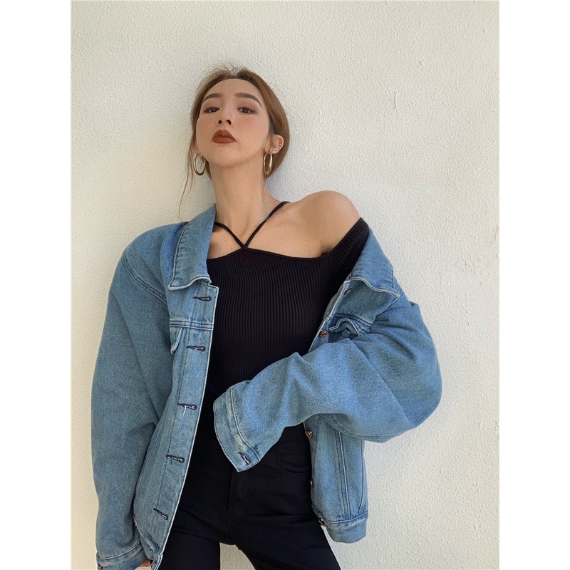 QKOOLE  Korean women's clothing  Long sleeve top with slim neck