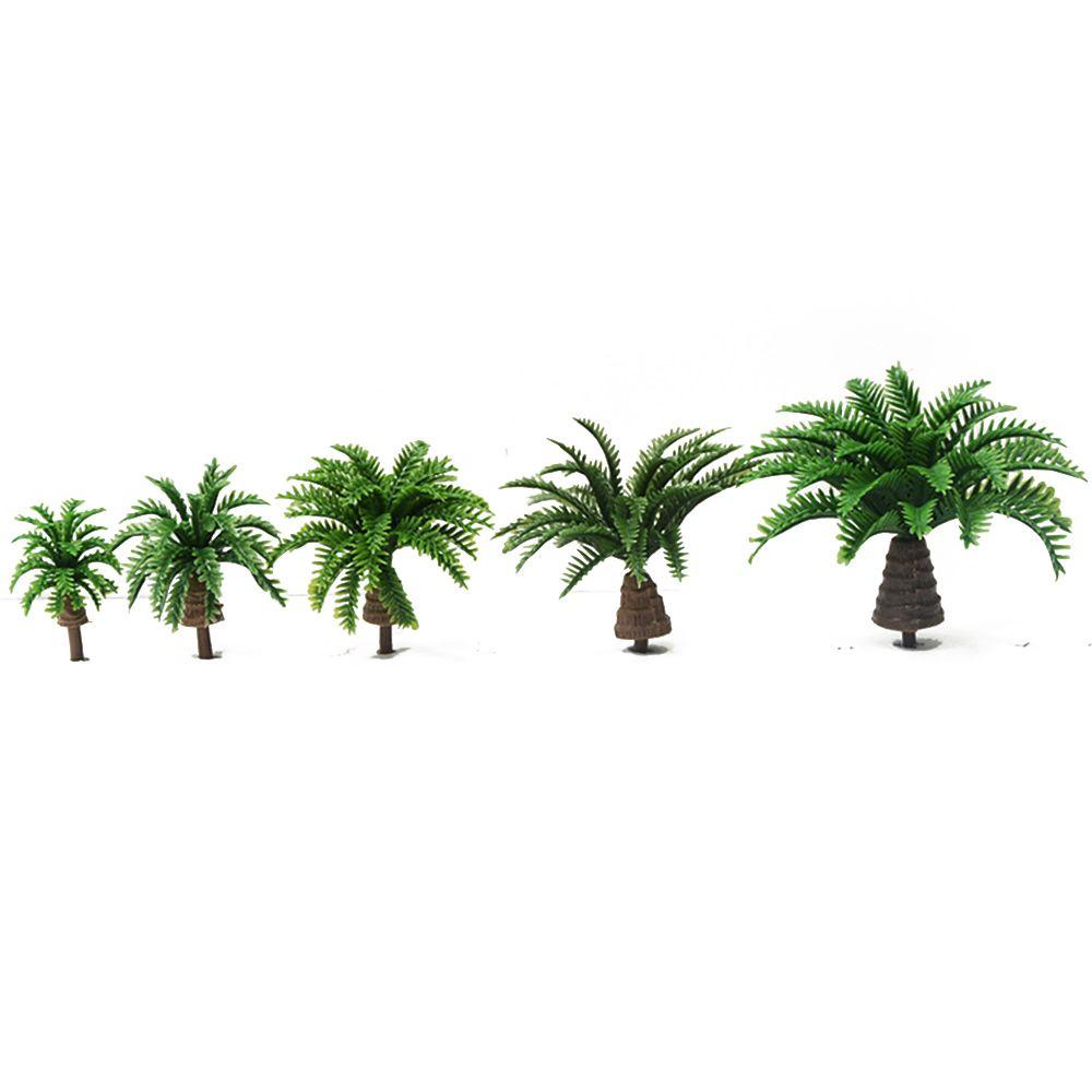JANE Bộ 20 Mô Hình Cây Dừa 2 / 2.5 / 3 / 3.5 / 4cm Tự Trang Trí Tiểu Cảnh