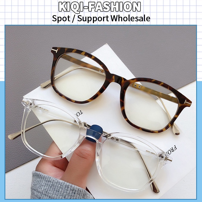 Mắt Kính Gọng Vuông Kim Loại Chống Bức Xạ Ánh Sáng Xanh Thời Trang Cho Nữ