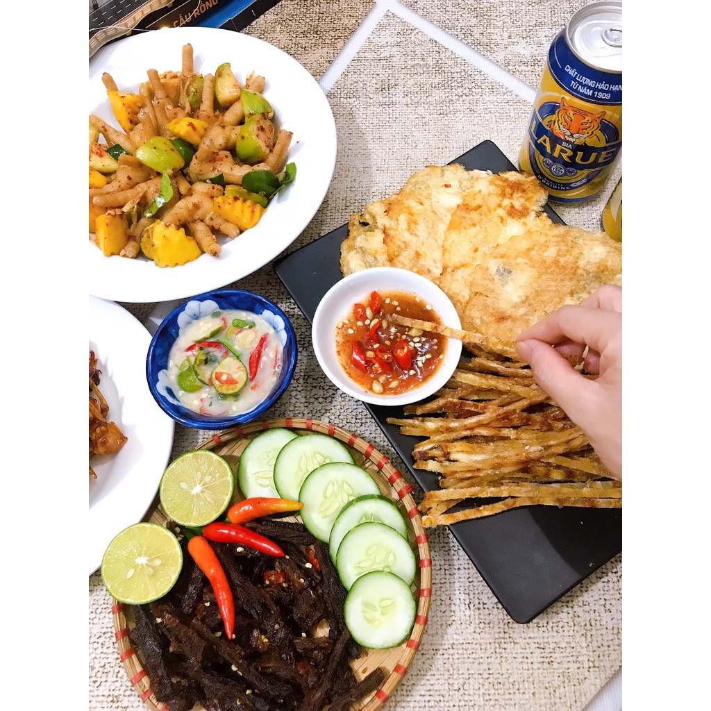 Cá Bò Nướng Muối Tiêu Ăn Liền 100g- Cá Bò Nướng Nguyên Miếng, Lê Nguyệt Nuts | BigBuy360 - bigbuy360.vn