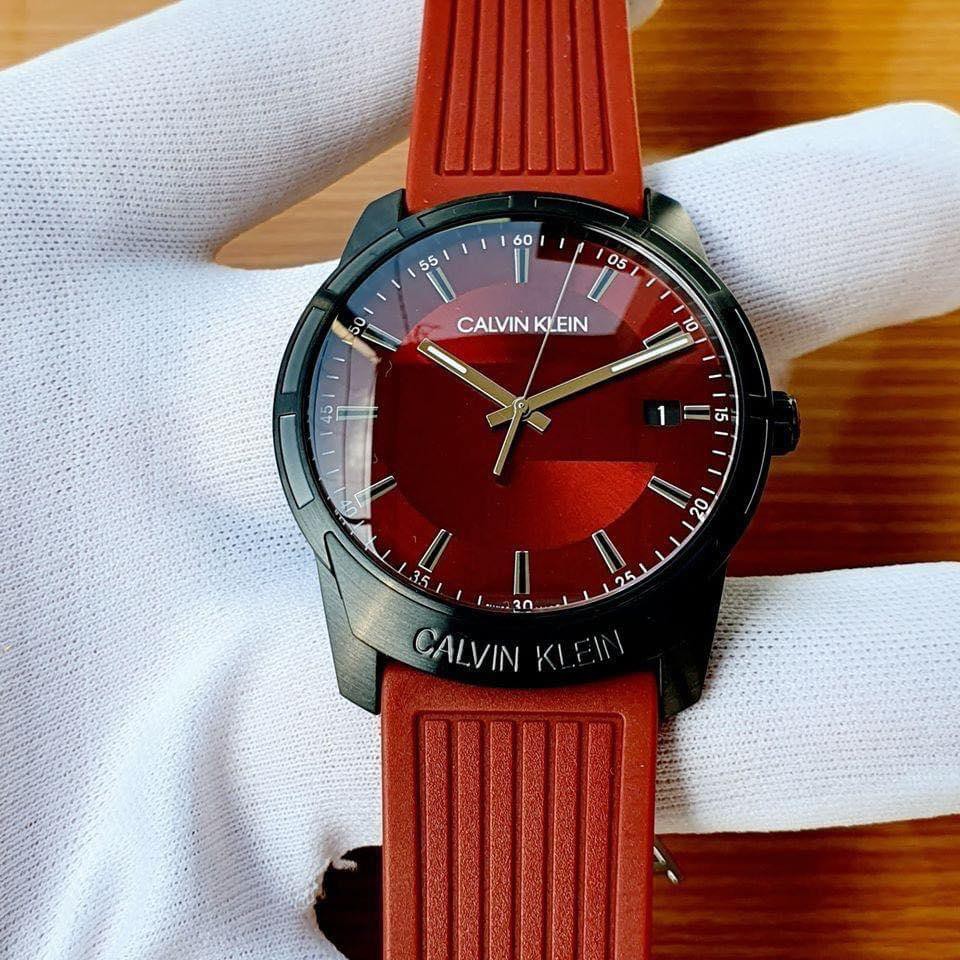 ĐỒNG HỒ NAM CALVIN KLEIN EVIDENCE RED DIAL MEN’S WATCH K8R114UP CHÍNH HÃNG