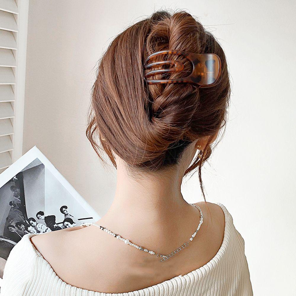 Kẹp Tóc Mỏ Vịt Màu Trơn Thời Trang Dành Cho Nữ