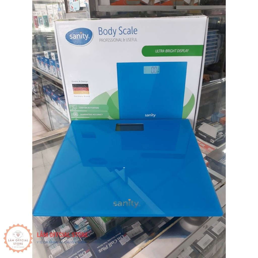 Cân điện tử, cân điện tử sức khỏe SANITY S6400.ENG đo nhanh chính xác bảo hành 2 năm hàng chính hãng của ĐỨC CSKSANITY