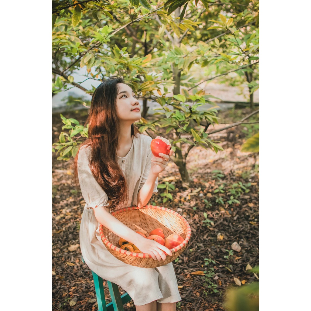 Váy Linen Muối Tiêu