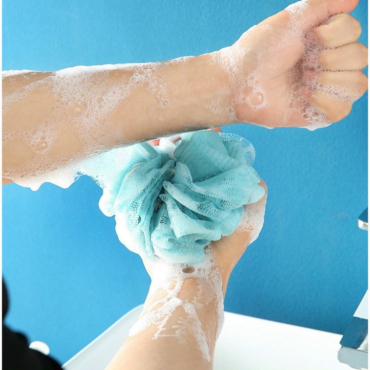 Sét 3 Bông Tắm Cọ Lưng Thư Giãn Tẩy Da Chết- Cọ Lưng Massage/ Đai Chà Lưng.