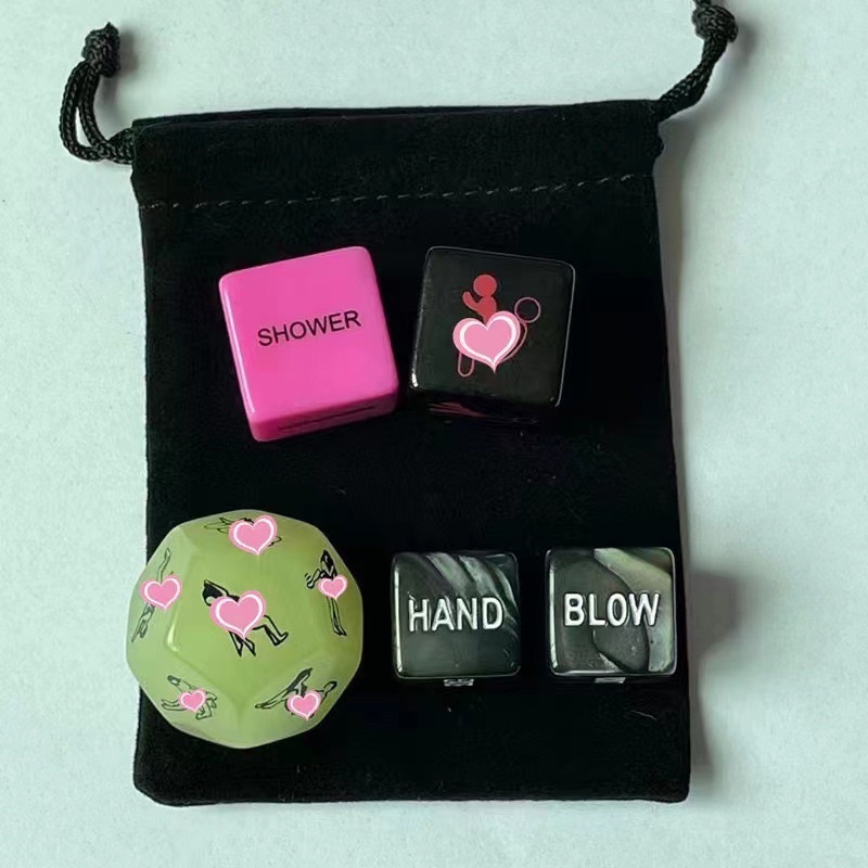 Bộ 5 Viên Xí Ngầu Tình Yêu Trò Chơi Vui Nhộn Thăng Hoa Cảm Xúc