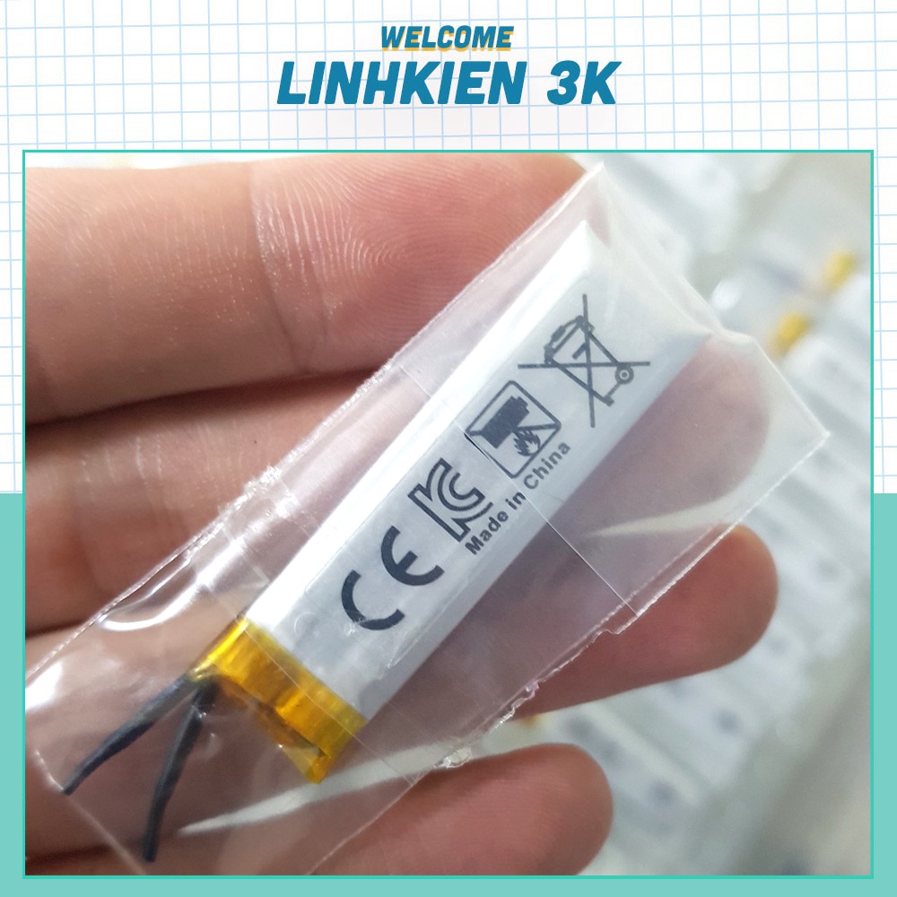 Pin 3.7v 230mAh 41x13x4.6MM 461341Hãng AUCOPO chế đồ DIY