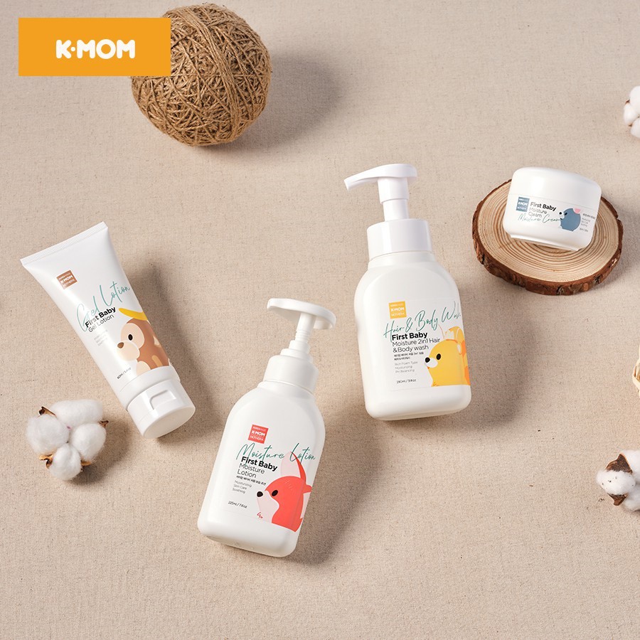 Sữa tắm gội hữu cơ cho bé K-MOM 290ml