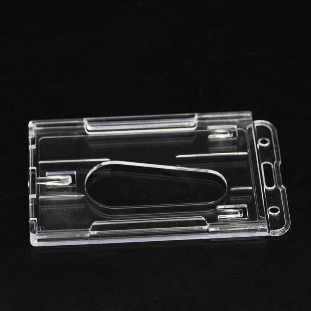 Set 2 Bao Nhựa Trong Suốt Đựng Thẻ ID 2-3 Ngăn Tiện Lợi