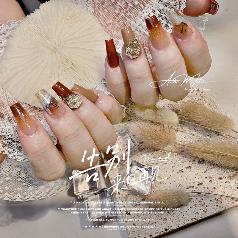 Đá Khối Cao Cấp - Đá mắt mèo chân cong ôm móng MaiAnhNails