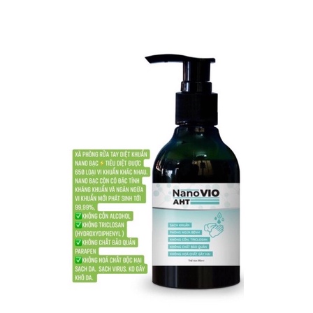Chai xịt  Nano bạc- sản phẩm tốt hơn gel/ cồn rửa tay khô. Xịt nano khử trùng không hoá chất