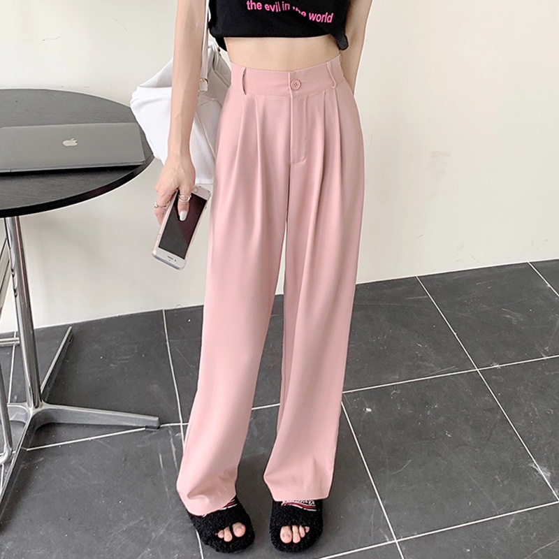 Quần IELGY ống rộng màu sắc sang trọng thời trang dành cho nữ