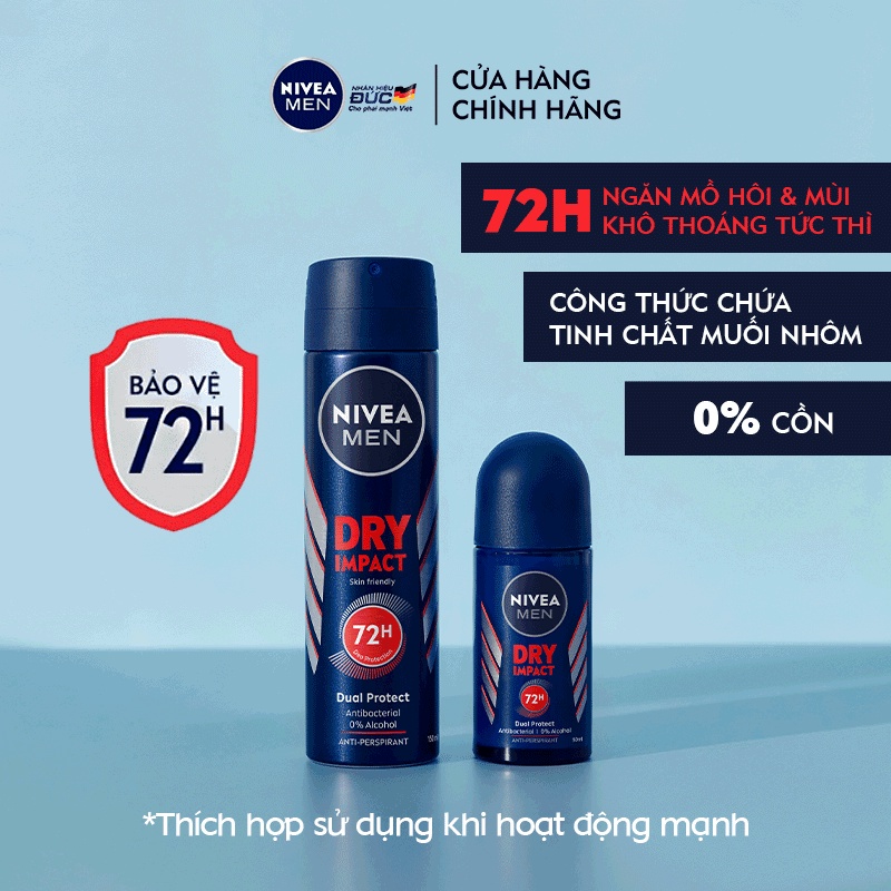 Lăn Ngăn Mùi NIVEA MEN Khô Thoáng (50 ml) - 81610