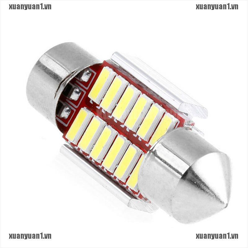 [XUANYUAN1] Bộ 2 Đèn LED 31mm 4014 12SMD C5W Trang Trí Nội Thất Xe Hơi