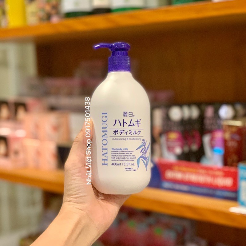 Sữa Dưỡng Thể Ban Đêm Hatomugi Moisturizing &Conditioning The Body Milk 400ml