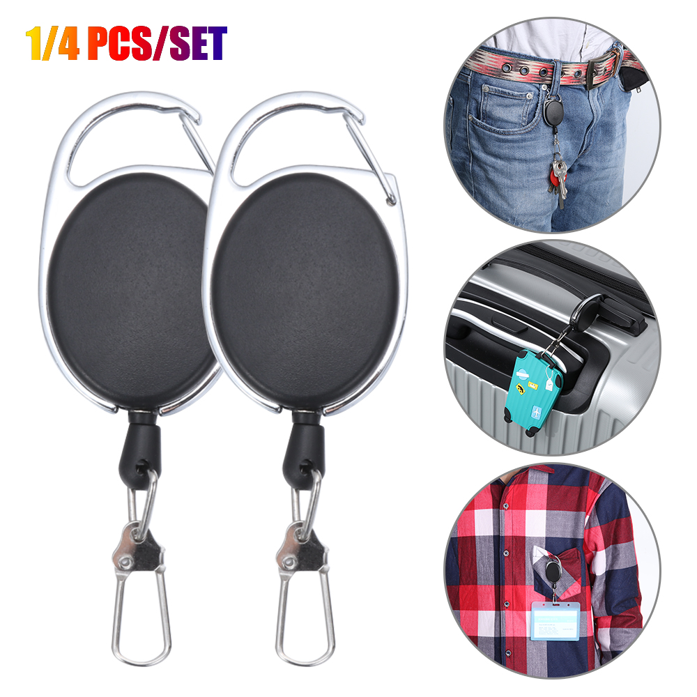 Set 1/4 Vòng Đeo Thẻ Đa Năng Thiết Kế Kéo Rút Tiện Dụng