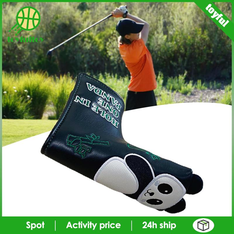Vỏ Bọc Đầu Gậy Đánh Golf Bằng Da PU Thêu Họa Tiết Gấu Trúc Vui Nhộn Dễ Sử Dụng Cho Nữ