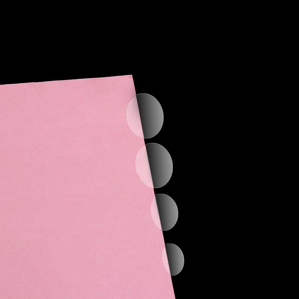 JUNE 8/24/48/70/96/132pcs PVC Dot Sticker Bags Transparent Self Adhesive Label Gloss New Round Wafer File Sealing