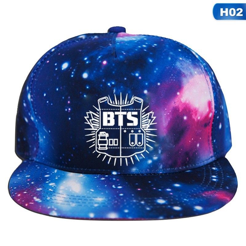 Mũ Lưỡi Trai Galaxy In Chữ Bts Twice Got7 cho fan KPOP