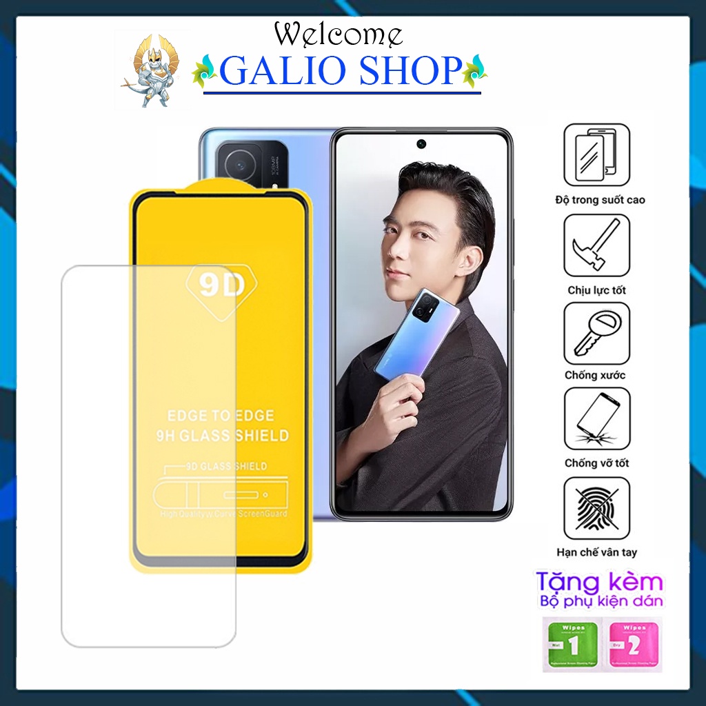 Kính cường lực Xiaomi 12T Pro 11T 11T Pro Full màn cao cấp 9D độ cứng 21H siêu mượt chống bám vân tay