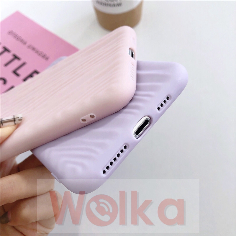 Ốp điện thoại họa tiết vân cát trơn màu mềm cho Oppo A9 A5 2020 A3s A5s A7 F9 F9pro A11 A12 A12E A11K F11 F5 A83 A57 A39 | BigBuy360 - bigbuy360.vn