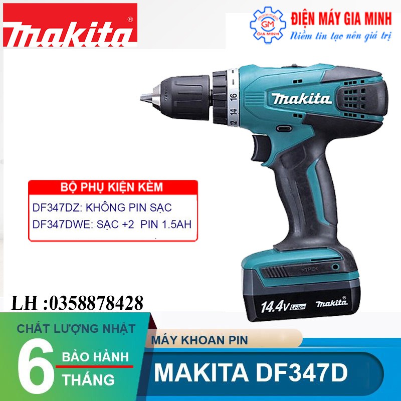 Máy khoan pin Makita DF347D 14.4V