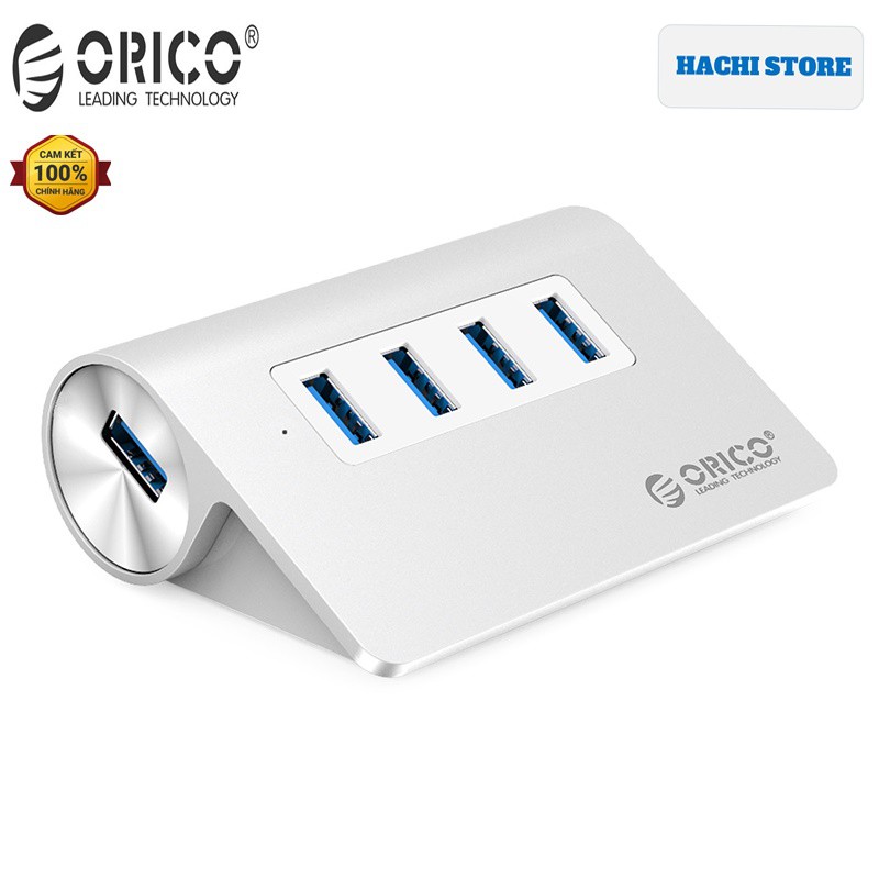 Bộ chia USB 3.0 4 Cổng vỏ nhôm Orico M3H4-V1 - Hàng Chính Hãng