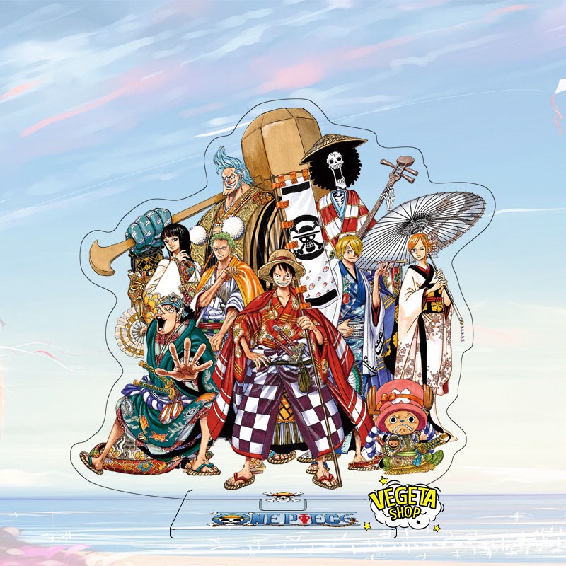 Mô Hình Tượng Standee Acrylic Mica 2 mặt - One Piece - Luffy Zoro Nami Sanji Usopp Chopper Robin Franky Brook Shanks