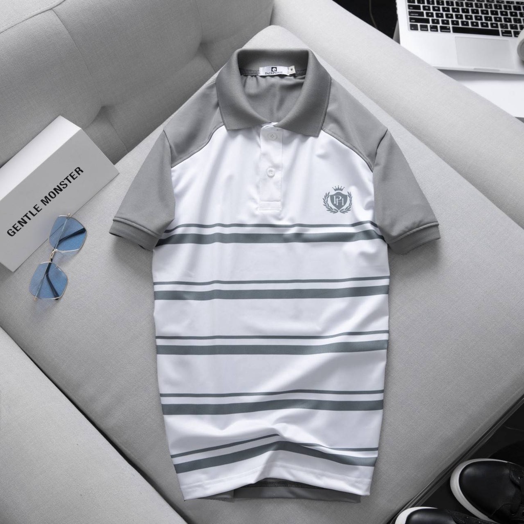 Áo Polo, áo thun nam cao cấp cổ bẻ phối UP SIZE XXXL 95kg  form ôm dáng chuẩn đẹp chất thun lạnh cotton thoáng mát