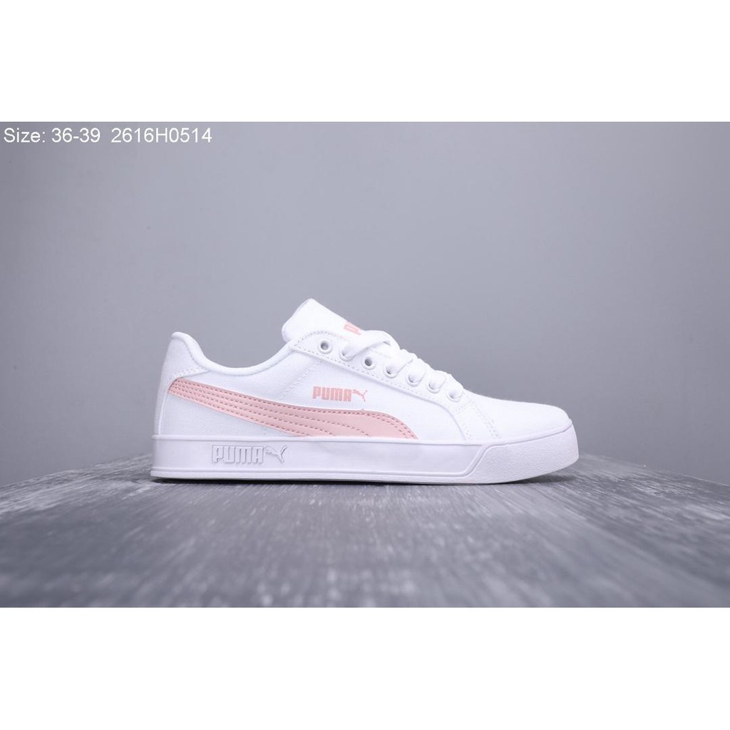 PUMA SMASH V2 VULC CV Giày nữ Giày nam Giải trí Giày vải 2616h054 [ mẫu đẹp ]