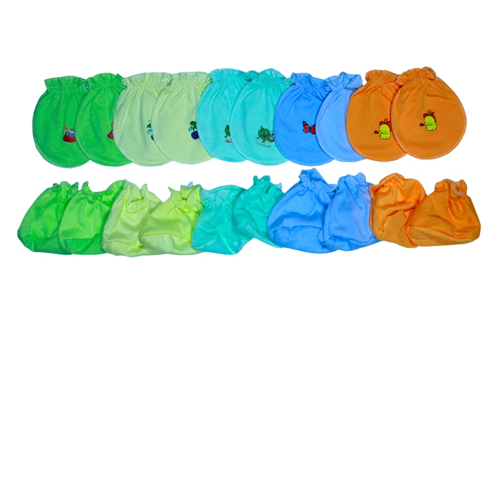 5 Đôi Bao tay, Bao Chân Sơ Sinh Chun Loại Rẻ - BTCR - Đồ sơ sinh, quần áo sơ sinh