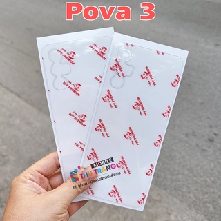 Miếng dán PPF mặt sau Tecno Pova 3 / Pova 2 trong suốt siêu dính ánh cầu vồng, chống trầy xước cực tốt
