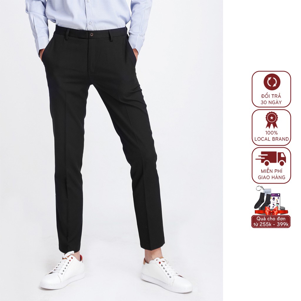 Quần âu nam Hàn Quốc ống côn dáng slimfit năng động thương hiệu JBAGY - JA02