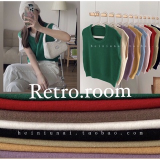 Áo Gile Len Ulzzang Dáng Ngắn Chất Mịn