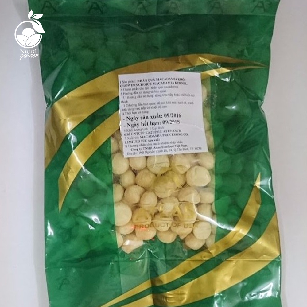 [Mã BMBAU300 giảm 7% đơn 499K] Nhân quả Macadamia Nutri Garden nhập khẩu Mỹ 1kg