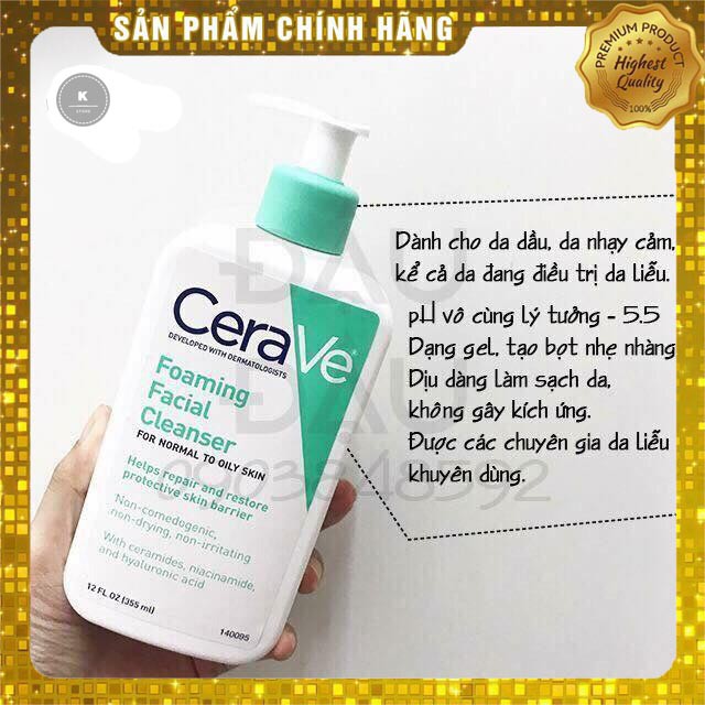 Sữa rửa mặt CERAVE SA Smoothing Cleanser 236ml (Pháp Nội Địa) Cerave da dầu mụn Anvishop