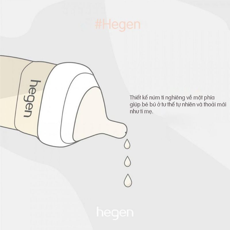 Núm ti thay thế bình sữa hegen chính hãng, có bán lẻ, các size 1/2/3 và y