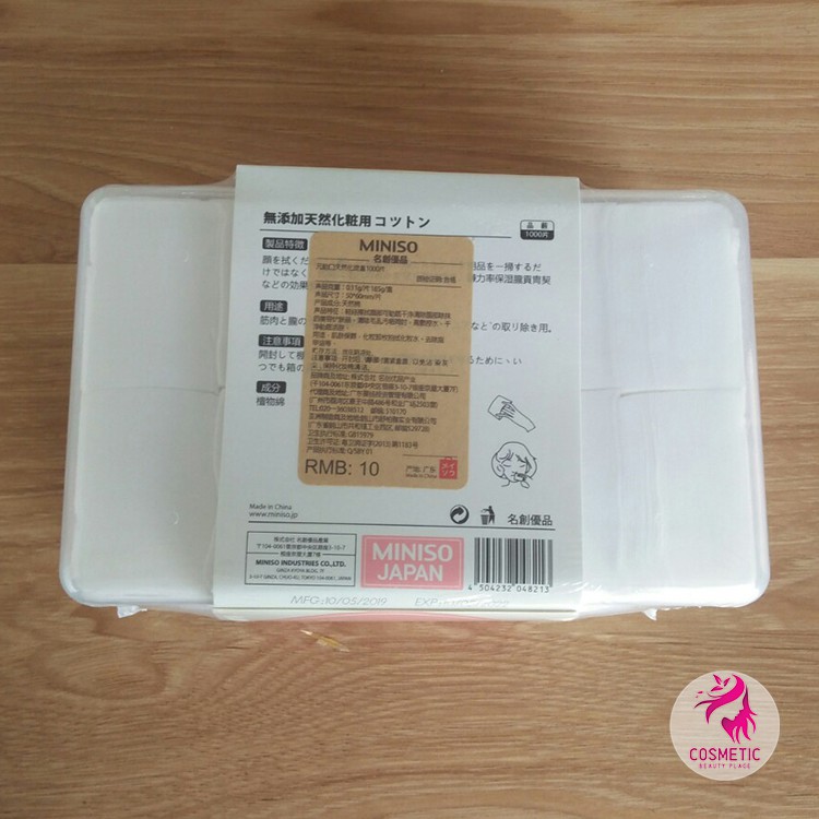 Hộp Bông Tẩy Trang Miniso 1000 miếng P158 | BigBuy360 - bigbuy360.vn