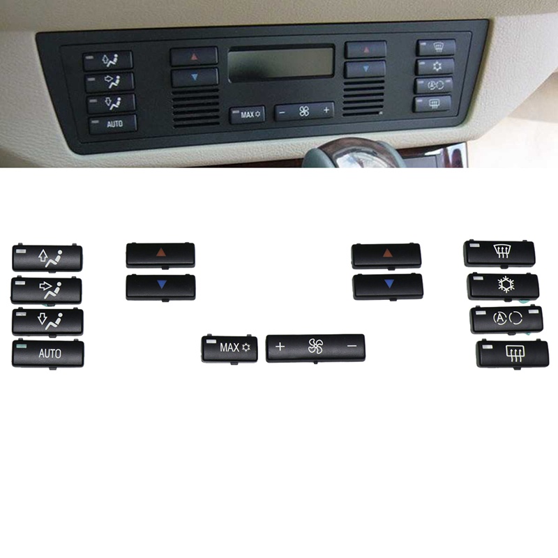 Bộ 14 Nút Công Tắc Điều Khiển Máy Điều Hòa Xe Hơi BMW E39 E53 525I 530I 540I M5 X5