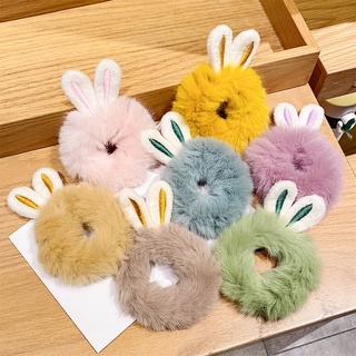 Dây cột (buộc) tóc lông mềm có tai thỏ cute