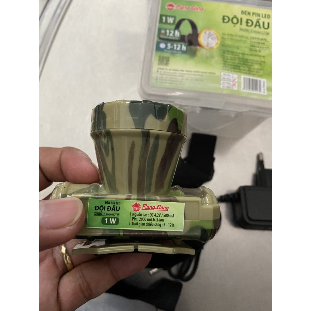 RẠNG ĐÔNG, BH 2 năm, Đèn Pin Led đội đầu siêu sáng 5W, 3W, 1W, hàng Việt Nam - Chất lượng cao