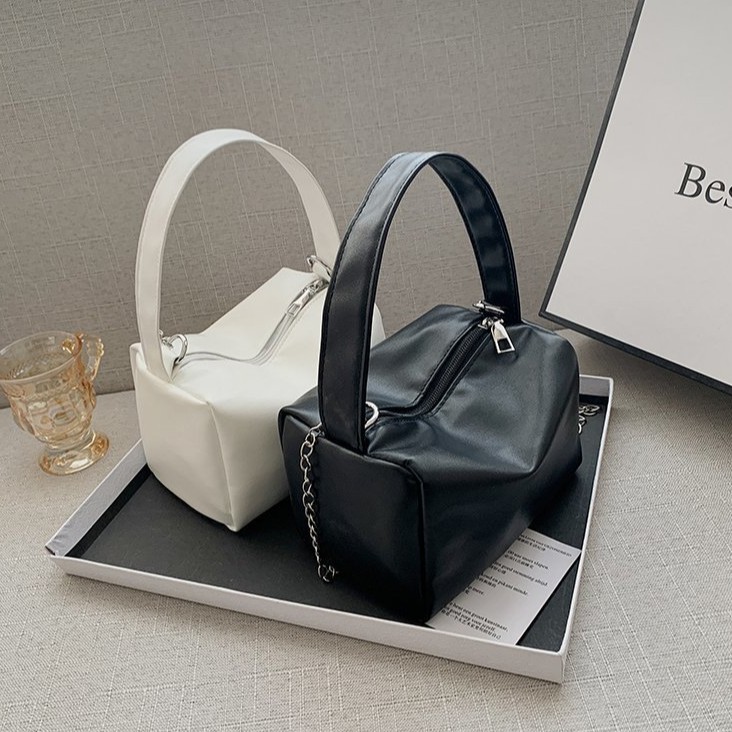 Túi xách tay đeo vai màu trơn thiết kế đơn giản thời trang cho nữ