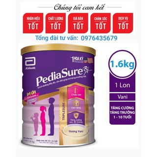 Sữa bột pediasure vani 1.6kg date 2022