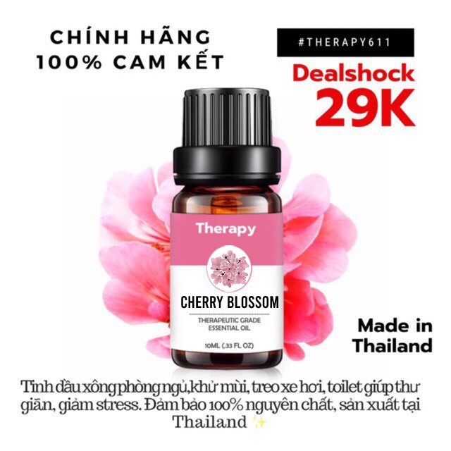 ..::✨Tinh Dầu Nguyên Chất Cherry blossom - Hoa Anh Đào 10ml✨