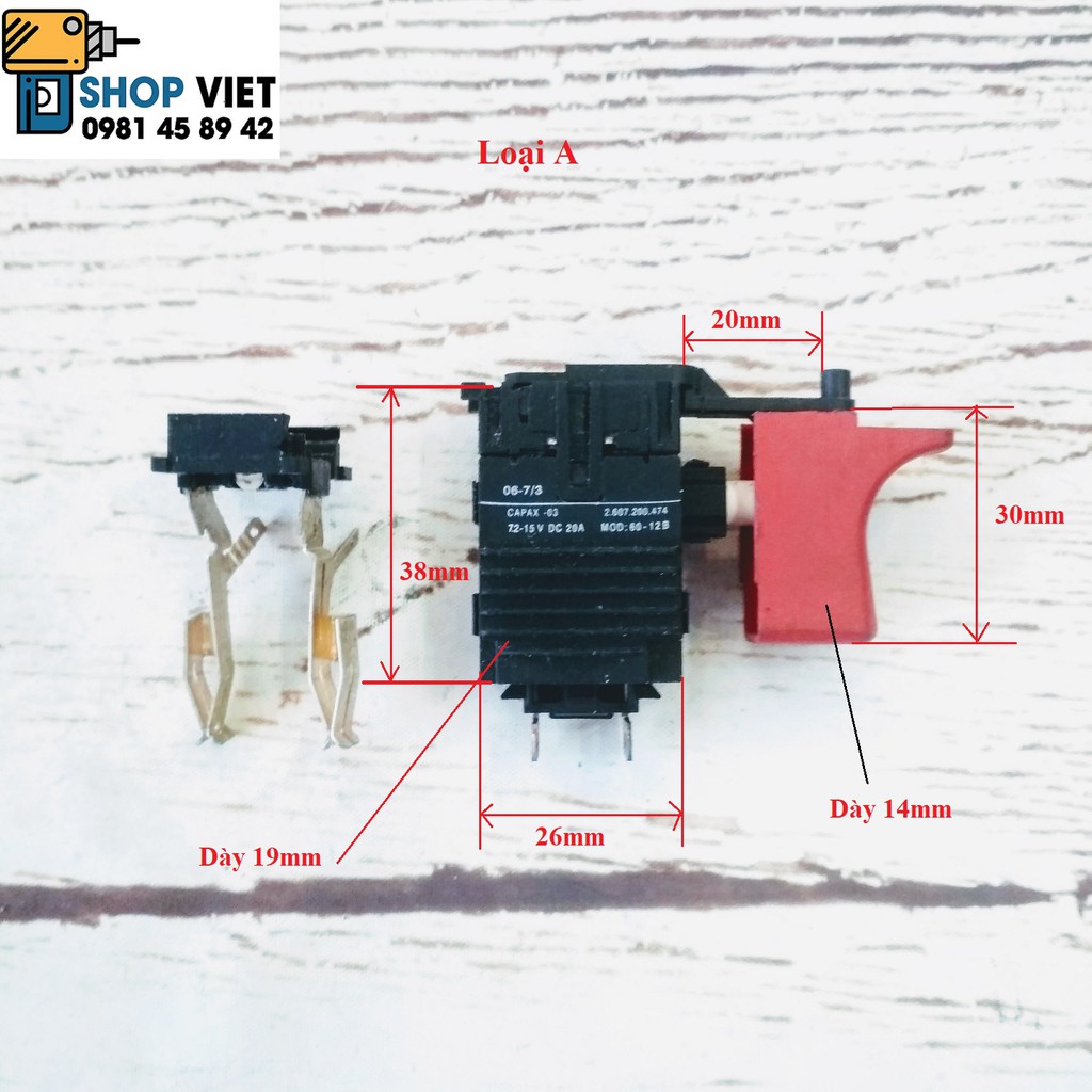 SV Công tắc điều tốc cho máy pin bosch 12-18V