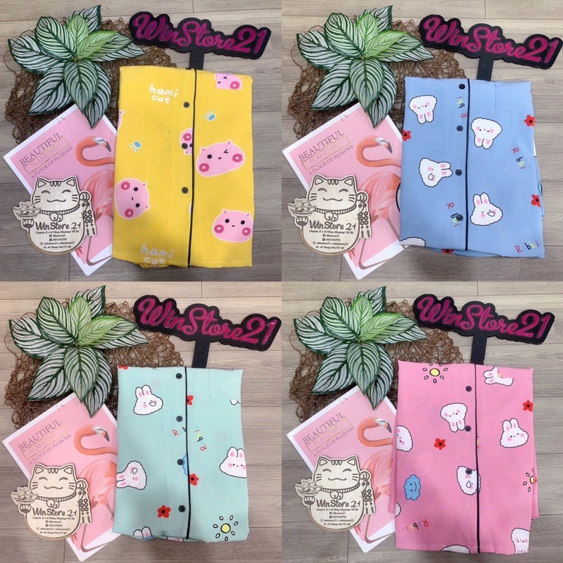 (FreeSize Lụa ) Đồ Bộ Pijama Đùi lụa hàn thiết kế ( 40kg đến 60kg ) | BigBuy360 - bigbuy360.vn