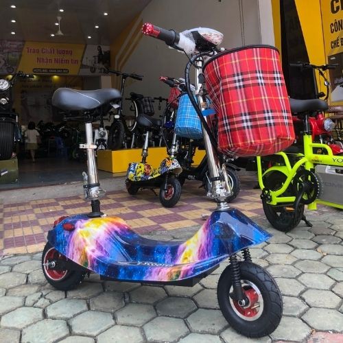 Xe Điện Mini E-Scooter Plus 8 inch - Xe có giảm xóc - BH 1 đổi 1 trong 12 tháng