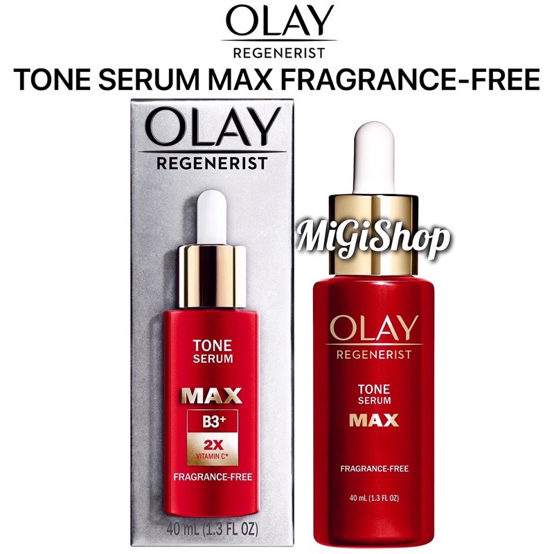 [Hàng Mỹ] Tinh Chất Làm Trắng Da Olay Tone Serum Max Fragrance Free 40ml